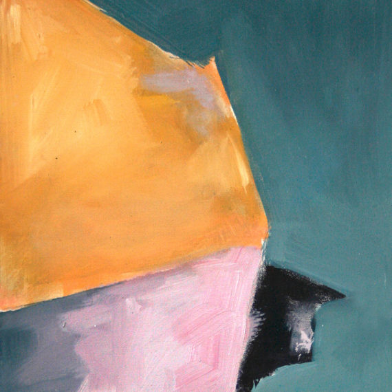 Abstract with Pink and Orange, Oil On Canvas, 30 X 40 cm, 2012