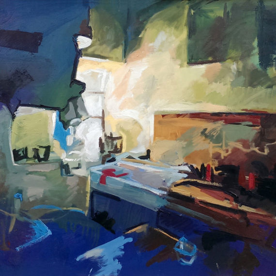 Jocelyne’s Kitchen, Oil On Canvas, 100 X 70 cm, 2015